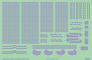 Декаль 1/72 Fokker D.VII rib tapes 5-color lozenge