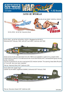 Декаль 1/32 Catch 22 North-American Mitchells B-25J-25NC 44-30748 'Heavenly Body' (Kits-World)