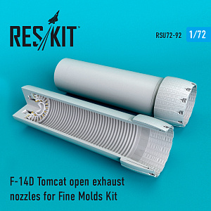 Дополнения из смолы 1/72 Grumman F-14D Tomcat open exhaust nozzles (ResKit)