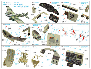 3D Декаль интерьера кабины He 111 P/H (Revell/ProModeler)