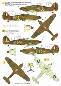 Декаль 1/32 Hawker Hurricane Mk.I (3) (Techmod)