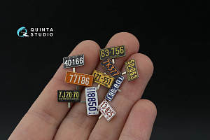 Автомобильные номера США, северо-восточные штаты, 1910-1940 (для всех моделей) (на метал. основании)