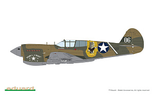Сборная модель 1/48 Curtiss P-40E Warhawk (The ProfiPACK edition kit) (Eduard kits)