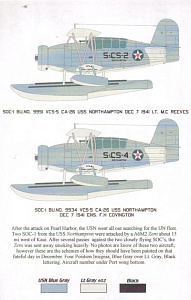 Декаль 1/72 SOC Seagulls at War (Starfighter Decals)