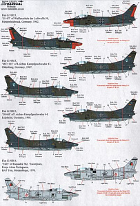 Декаль 1/72 Fiat G.91R/3 (13) (Xtradecal)