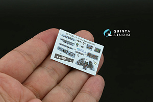 3D Декаль интерьера кабины Ка-50 (серо-голубые панели) (HobbyBoss/ARK) (с 3D-печатными деталями)