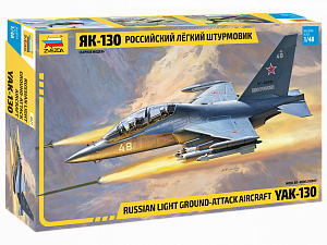 Сборная модель 1/48 Российский легкий штурмовик Як-130 (Zvezda)
