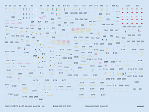 Декаль 1/48 Su-25 Russian stencils (ZVE)