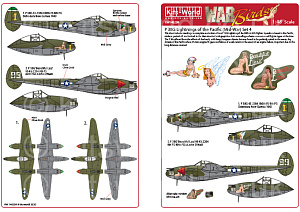 Декаль 1/48 Lockheed P-38 Lightning (Kits-World)