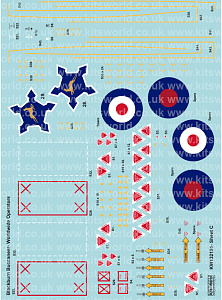 Декаль 1/32 Blackburn Buccaneers RAF and other operators (Kits-World)