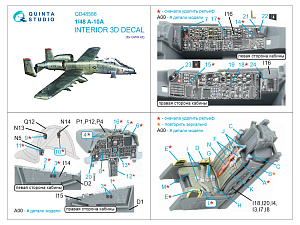3D Декаль интерьера кабины A-10A Warthog (GWH)
