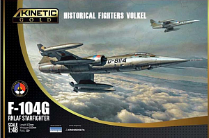 Сборная модель 1/48 F-104G RNLAF Starfighter Historical Fighters Volkel (Kinetic Model Kits)(уценка)