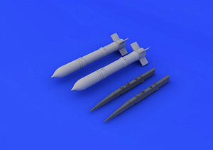 Дополнения из смолы 1/48 Ракета С-24 советских ВВС МиГ-17, МиГ-21, Су-7, МиГ-23, МиГ-27 (для модели Eduard)