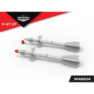 Дополнения из смолы 1/48 Управляемая ракета Р-27 ЭТ (Temp Models)/ МиГ-29, Су-27, Су-33, Су-34, Су-35
