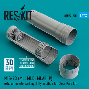 Дополнения из смолы 1/72 Mikoyan MiG-23 (ML, MLD, MLAE, P) exhaust nozzle (ResKit)