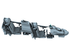 ЗD Декаль кабины для Су-30СМ (Звезда) (с 3D-печатными смоляными деталями)