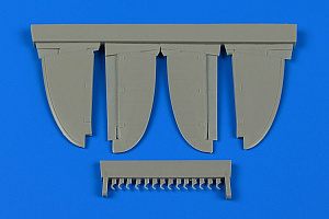 Дополнения из смолы 1/48 Рулевые поверхности для Macchi C.202 (поздняя версия) (Eduard,Hasegawa)