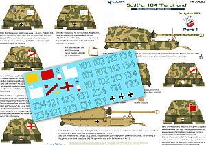 Декаль 1/35 Sd.Kfz. 184 "Ferdinand" Part I Pz.Jg.Abt. 653 (Colibri Decals)
