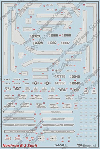 Декаль 1/144 Нортроп В-2А (Begemot)