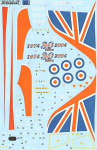 Декаль 1/32 BAe Hawk T.1A XX159/XX219/XX261 30th Anniversary of the Hawk (Xtradecal)