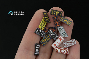 Автомобильные номера США, юго-восточные штаты, 1940-1950 (для всех моделей) (на метал. основании)