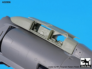 Дополнения из смолы 1/32 Douglas A-4E Skyhawk spine electronic + tail (для Trumpeter kits)