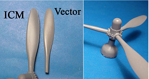 Дополнения из смолы 1/48 A-26B/C Invader corrected propellers (for ICM) (Vector)