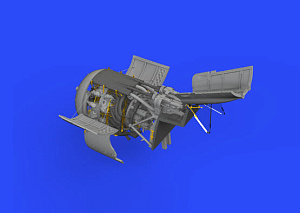 Дополнения из смолы 1/48 Двигатель + Фюзеляжные пушки Focke-Wulf Fw-190A-8  (для модели Eduard)