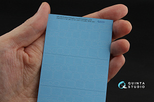 Клепочные ряды: прямоугольники и овалы (размер клепки 0.20 mm, интервал 0.8 mm, масштаб 1/32), белые