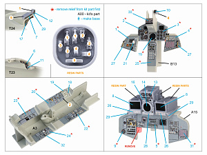 3D Декаль интерьера кабины Tornado GR.1 (Revell) (малая версия) (с 3D-печатными деталями)