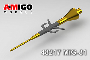 Дополнения из латуни 1/48 ПВД самолета МиГ-31 (Amigo Models)