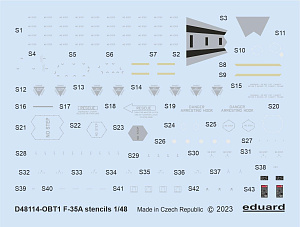 Декаль 1/48 F-35A stencils (TAM)