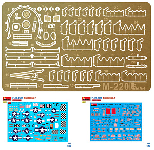 Сборная модель 1/48 Republic P-47D -25RE Thunderbolt ADVANCED KIT (Mini Art)