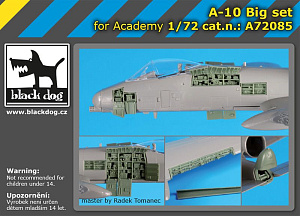 Дополнения из смолы 1/72 Fairchild A-10A Thunderbolt II Big set with BDOA72083/84 (Academy kits)