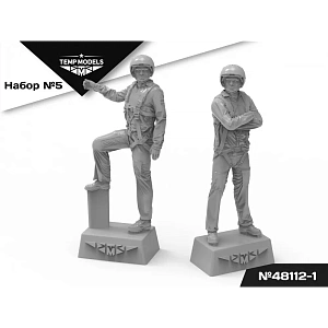 Дополнения из смолы 1/48 Пилоты ВКС РФ (ПСО). НАБОР №5-1 (Temp Models)