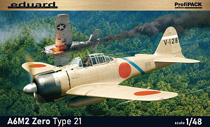 Сборная модель 1/48 Mitsubishi A6M2 Zero Type 21 ProfiPACK (Eduard kits)