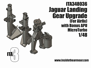 Дополнения из смолы 1/48 BAC/SEPECAT Jaguar GR.1/GR.1A Улучшенные шасси (для модели Airfix)