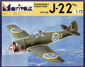 Сборная модель 1/72 FFVS J-22A/J-22B Swedish Fighter (Marivox)