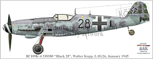 Сборная модель 1/32 Messerschmitt Bf-109K-4 (Kotare)