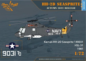 Сборная модель 1/72 Kaman HH-2D Seasprite ADVANCED KIT (Clear Prop)