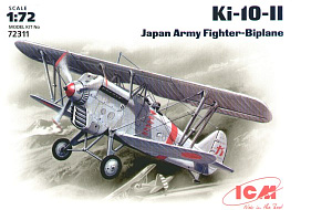 Сборная модель 1/72 Ki-10-II Japan Army Fighter Biplane (ICM)