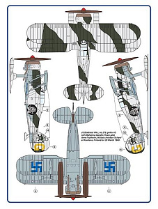 Декаль 1/72 Swedish voluntary Wing F19 in Finnish winter war 1940 (AML)