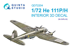 3D Декаль интерьера кабины He 111 P/H (Airfix)