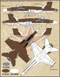 Декаль 1/32 McDonnell-Douglas F/A-18C Hornet 164277 (Furball Aero-Design)