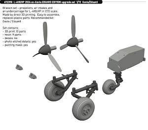 Дополнения из смолы 1/72 Набор для обновления Let L-410UVP TURBOLET (для модели Eduard и Gavia) 
