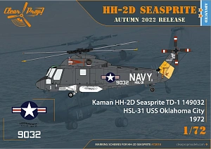Сборная модель 1/72 Kaman HH-2D Seasprite ADVANCED KIT (Clear Prop)