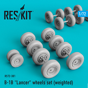 Дополнения из смолы 1/72 Комплект колёс для Rockwell B-1B Lancer  (ResKit)