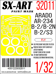 Окрасочная маска 1/32 Arado Ar 234 B-2/B-2N (Fly)