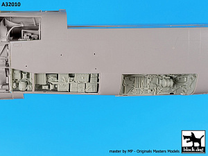 Дополнения из смолы 1/32 LTV A-7D/A-7E Corsair II radar+electronics+wheel bays (для Trumpeter kits)