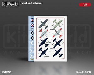 Декаль 1/48 Fairey Gannet AS.1/AS.4/AS.6/T.5/COD.4 (Kits-World)